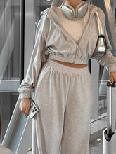 Load image into Gallery viewer, Zip Up Hoodie Pants Set