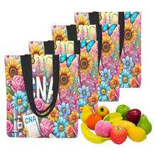 Load image into Gallery viewer, Sunflower CNA Canvas Tote Bags (Set of 4)