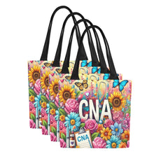 Load image into Gallery viewer, Sunflower CNA Canvas Tote Bags (Set of 4)