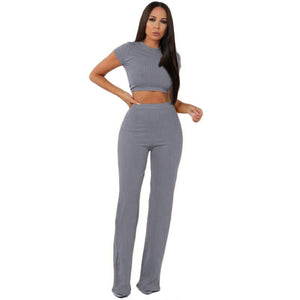 Noonie's crop top wide leg pants set