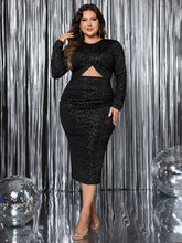 Load image into Gallery viewer, Honey Plus Size Cutout Dress
