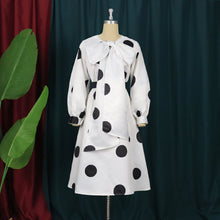 Load image into Gallery viewer, Ms. Angie Polka Dot Bow Dress
