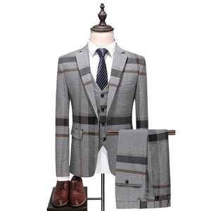 Men's Casual Three Piece Suit