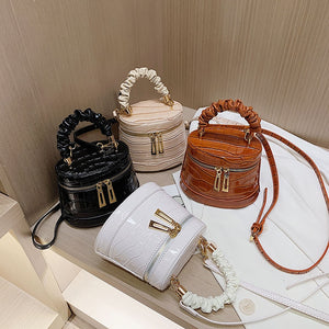 Stone Crocodile Bucket Bags