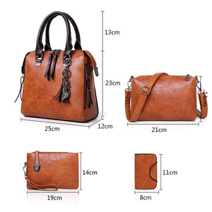 4pcs/Set ValenKuci  Leather Handbag set