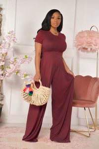 Casual Wide Leg Pant Set