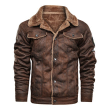 Load image into Gallery viewer, Military Bomber Leather Jackets
