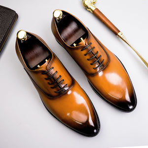 He Bougie  Genuine Leather Oxford  Shoes