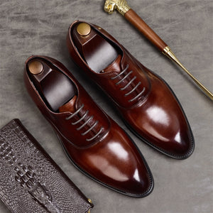 He Bougie  Genuine Leather Oxford  Shoes