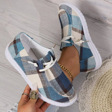 Load image into Gallery viewer, Takelia&#39;s Plaid Slip-Ons
