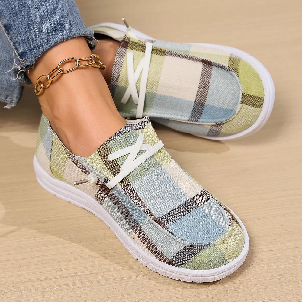 Takelia's Plaid Slip-Ons