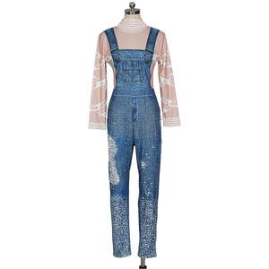 Tamieka Jeans Rompers