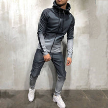 Load image into Gallery viewer, Tevin&#39;s Zipper Men Sweat suit
