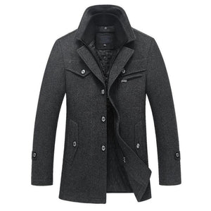 Winter Wool Men Casual Outerwear