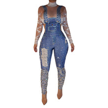 Load image into Gallery viewer, Tamieka Jeans Rompers
