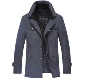 Winter Wool Men Casual Outerwear