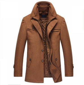 Winter Wool Men Casual Outerwear