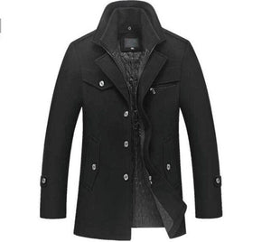 Winter Wool Men Casual Outerwear