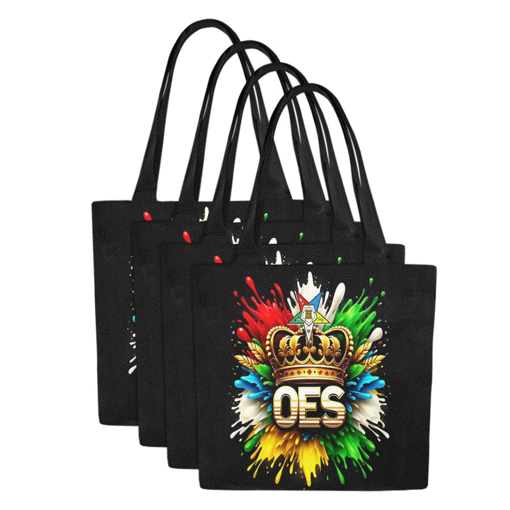Black OES Tote Bag  (Set of 4)