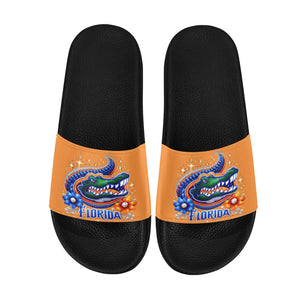 Orange Women's Gator  Slides