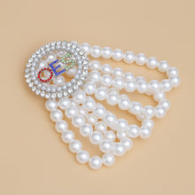 Load image into Gallery viewer, OES Sorority Round White Pearl Bracelet for Women
