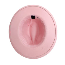 Load image into Gallery viewer, AKA Sorority Pink Fedora Pearl Band Hat for Women
