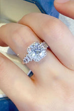 Load image into Gallery viewer, Ms. DerShell 3 Carat Moissanite  Silver Ring
