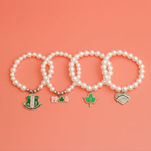 Load image into Gallery viewer, Sorority Inspired Charm Pearl Bracelets
