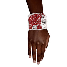 Load image into Gallery viewer, Full Red Elephant Cuff
