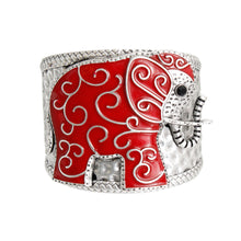 Load image into Gallery viewer, Full Red Elephant Cuff
