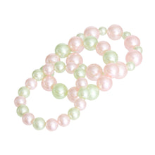 Load image into Gallery viewer, Pink and Green Pearl 3 Pcs Bracelets
