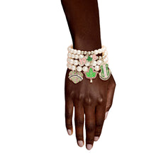 Load image into Gallery viewer, Sorority Inspired Charm Pearl Bracelets
