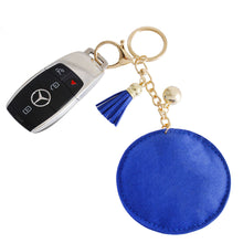 Load image into Gallery viewer, Blue Gold Padded Sorority Keychain
