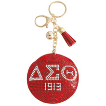 Load image into Gallery viewer, Red Padded Sorority Keychain
