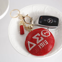 Load image into Gallery viewer, Red Padded Sorority Keychain
