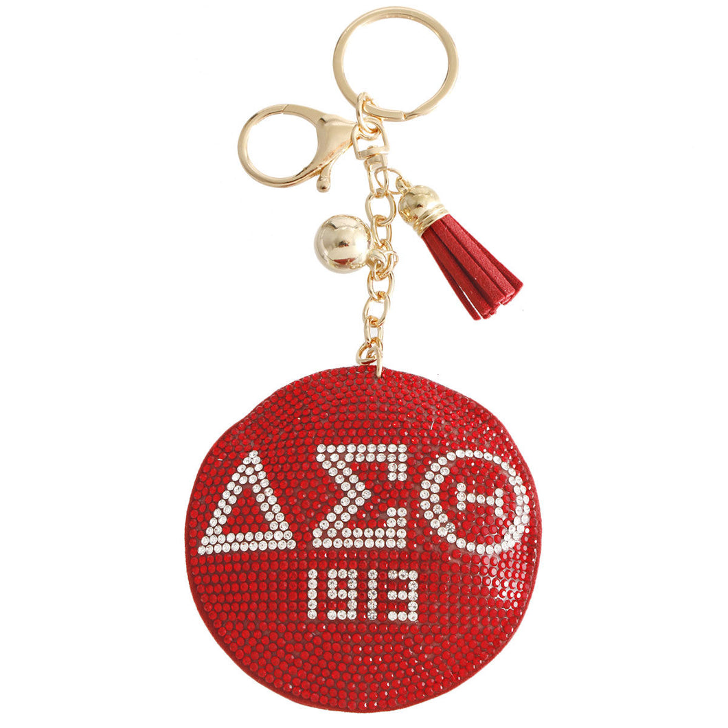 Red Padded Sorority Keychain