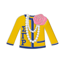 Load image into Gallery viewer, Blue Gold Sorority Sweater Pin
