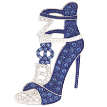 Load image into Gallery viewer, Blue Heel Sorority Brooch
